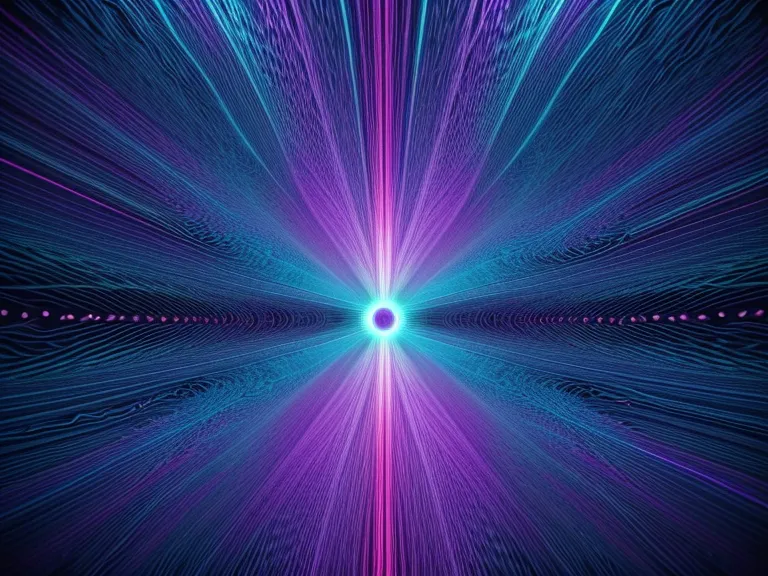 Abstract visualization of sound waves representing focus and audio technology.