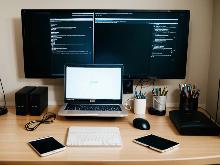A cold cup of coffee beside a laptop, a common sign of remote work burnout and lost focus during a coding session